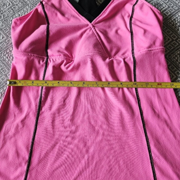 VSX Victoria Secret Racerback Tank Pink and Black W/ Built-in Sports Bra - Small - Picture 14 of 16